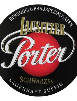 Löbauer Bergquell - Lausitzer Porter Schwarzes - Aufkleber 9,7 cm - Doberschütz