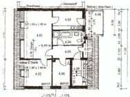 Schöne, helle 3-Raumwohnung 87 m² mit Wannenbad und Balkon - Gera