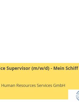 Junior Service Supervisor (w/m/d) - Mein Schiff Flotte - Berlin Mitte