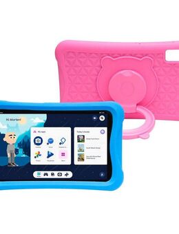 Denver TIO-80105KBUP 20,3 cm (8 Zoll) Android Kids Tablet (8", 64 GB, Android, 64 GB / 4 GB, Google Kids Space Software, 2 Schutzhüllen inklusive)