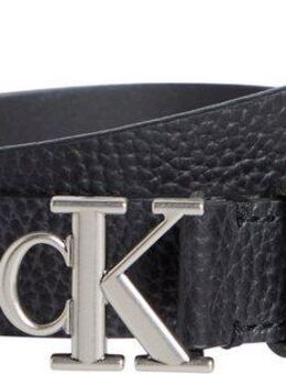 Calvin Klein Jeans Ledergürtel MONOGRAM PLACQUE BUCKLE 25MM mit Logo-Schnalle