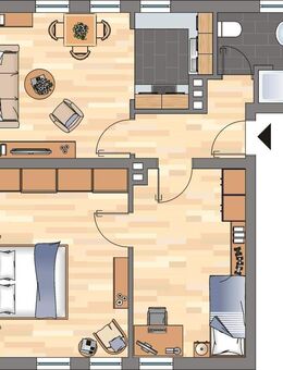 Demnächst frei! 2-Zimmer-Wohnung in Wilhelmshaven Fedderwardergroden - Wilhelmshaven