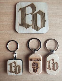 Böhse Onkelz Schlüsselanhänger 4 eckig - Hannover Herrenhausen-Stöcken