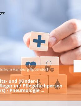 Gesundheits- und (Kinder-) Krankenpfleger:in / Pflegefachperson (all genders) - Pneumologie Station C3B - Hamburg