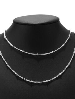 ☝️☝️☝️Halskette, Edelstahl Silber, Satellitenkette, Kugeln, NEU ⭐⭐⭐⭐⭐⭐ - Gersthofen