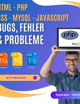 Reparatur von HTML, CSS, Javascript, MySQL und PHP-Fehlern - Stuttgart