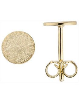JOBO Paar Ohrstecker, 333 Gold eismatt 5,9 mm