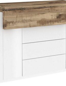 INOSIGN Kommode Coro, Kommode, Schrank, Kredenz, grifflos, 1 Klappe,2 Türen,3 Schubkästen Doppeltiefe Hochglanz Front Breite 160