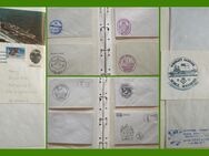 Album mit ca. 50 St. ausl. Marine-Schiffspost mit Stempel - Dassel
