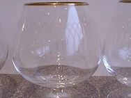 Spiegelau Schwenker Cognacschwenker Dekor Goldrand Vintage 4 Gläser zus. 7,- - Flensburg