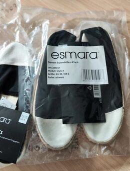 NEU Espadrilles schwarzweiß - Mörfelden-Walldorf