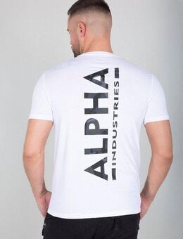 Alpha Industries Rundhalsshirt Back Tee Camo Print