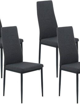 HELA 4-Fußstuhl SVENNI (Set, 4 St), 4-Fuß,Rundrohrgestell,Webstoff,Zertifizierter "Waterfree" Stoff