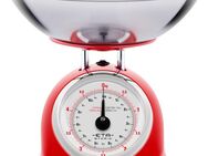 eta Küchenwaage STORIO rot ETA577790030 Retro, (2-tlg), analog, Ganzmetall-Design mit einer Edelstahlschale