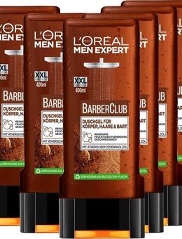 L'ORÉAL PARIS MEN EXPERT Duschgel Barber Club, 6-tlg., mit Zedernholzöl