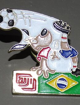 Pins Anstecknadel Sticker Brasilien Weltmeisterschaft 1992 fujifilm FIFA - Spraitbach