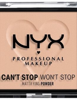 NYX Puder Professional Makeup CSWS Mattifying Powder, Verschmiert nicht, deckt zuverlässig, setzt sich nicht ab, mattierend.