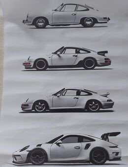 PORSCHE 911 Poster Druck auf Leinwand Stoff 30x40cm ungebraucht - Zwickau