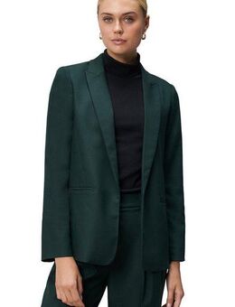 Zero Jackenblazer zero Damen Longblazer mit Paspeltaschen Plain/ohne Details