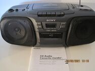 SONY CFD-101, tragbarer Radio/Kassette/CD-Recorder, schwarz - Erlensee