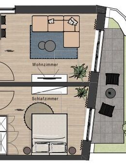 VERDI 71 | Erstbezug - Teilmöblierte 2-Zi.-Gartenwohnung - W1 - München