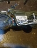 Nostalgie Motor Rad mit Seitenwagen in 63654