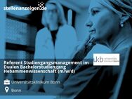 Referent Studiengangsmanagement im Dualen Bachelorstudiengang Hebammenwissenschaft (m/w/d) - Bonn