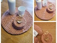 ❤️ Untersetzer Handmade Gläser Crochet Strickstich - Ibbenbüren