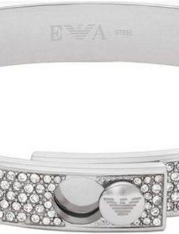 Emporio Armani Armreif Schmuck Geschenk Edelstahl COUPLES, mit Glassteinen