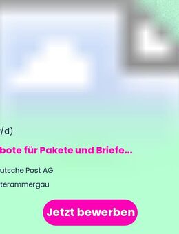 Postbote für Pakete und Briefe (m/w/d) - Unterammergau