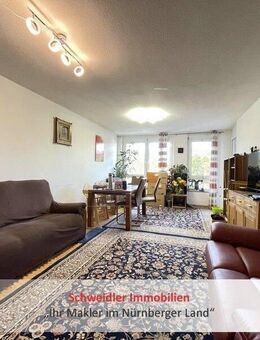 Großer Sonnenbalkon, 2 Bäder, Bj. 2001! Moderne 3-Zimmer-Wohnung mit TG-Stellplatz in Nürnberg-Herrnhütte - Nürnberg