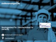Bauingenieur*in / Bautechniker*in (m/w/d) - Dietzenbach