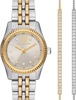 MICHAEL KORS Quarzuhr PETITE LEXINGTON MK4815SET, (Set, 3-tlg., mit 2 Armbändern), Armbanduhr, Damenuhr, Edelstahlarmband, Ideal auch als Geschenk