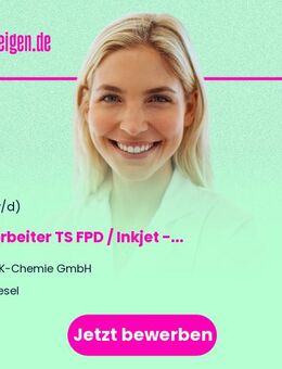 Mitarbeiter TS FPD / Inkjet (m/w/d) - befristet auf max. 48 Monate - Wesel