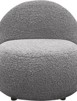 INOSIGN Sessel Mithras II Cocktailsessel, organische Formensprache, Solitär Sessel, Bouclé oder Fellimitat, Lieferzeit nur ca. 2 Wochen