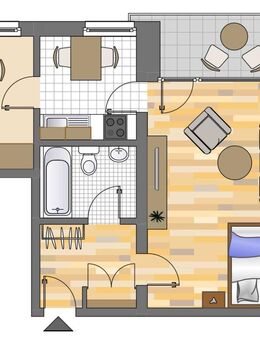 Demnächst frei! 1-Zimmer-Wohnung in Düsseldorf Hassels - Düsseldorf