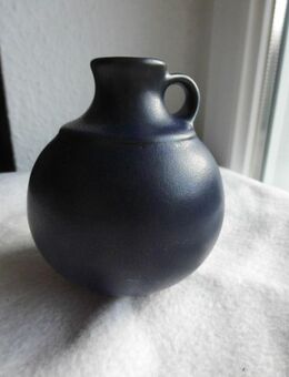 Krug Vase 9 cm Keramik dunkelblau matt Deko 3,- - Flensburg