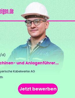Maschinen- und Anlagenführer (m/w/d) - Roth (Bayern)