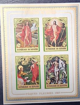 Briefmarken Burundi 1969 Ostern/Gemälde Block ungezähnt postfrisc - Görlitz