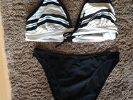 Bikini schwarz weiß Gr. 38 gebraucht - Dresden