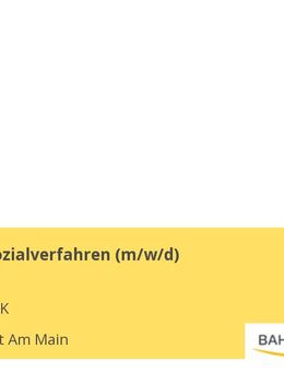 Referent Sozialverfahren (m/w/d) - Frankfurt (Main)