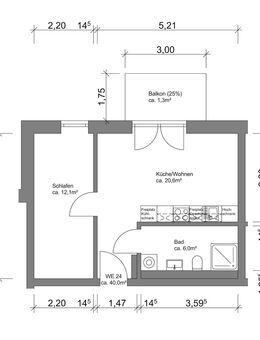 Erstbezug nach Neubau: Schöne 2-Zimmer-Wohnung - Eckernförde