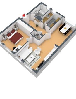 2-Zimmer-Wohnung in Düsseldorf Lierenfeld - Düsseldorf