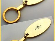 Schlüsselanhänger DEPESCHE - Die Beste - vergoldet Länge 10,5cm - Nürnberg