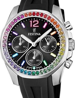 Festina Chronograph Boyfriend Collection F20610/3, Armbanduhr, Quarzuhr, Damenuhr, Stoppfunktion