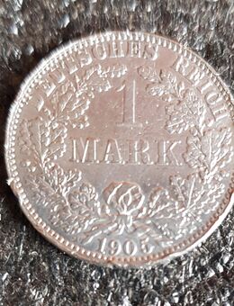 Seltene Sammlermünze, 1 Mark Deutsches Reich 1905, Silber 900/1000 - Dortmund