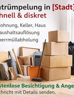 Entrümpelung / Haushaltsauflösung in Essen und Umgebung – kostenloses Angebot - Essen Zentrum