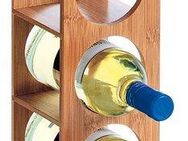 Zeller Present Weinregal Bamboo, für bis zu 5 Weinflaschen geeignet