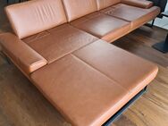 Ecksofa Gallery M by Musterring braun Echtleder Couch - Bad Vilbel