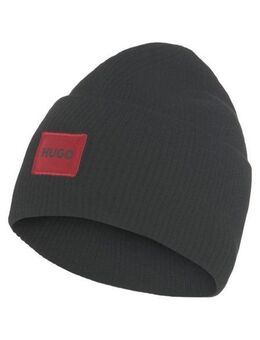 HUGO Beanie Xaff 6 mit Logobadge